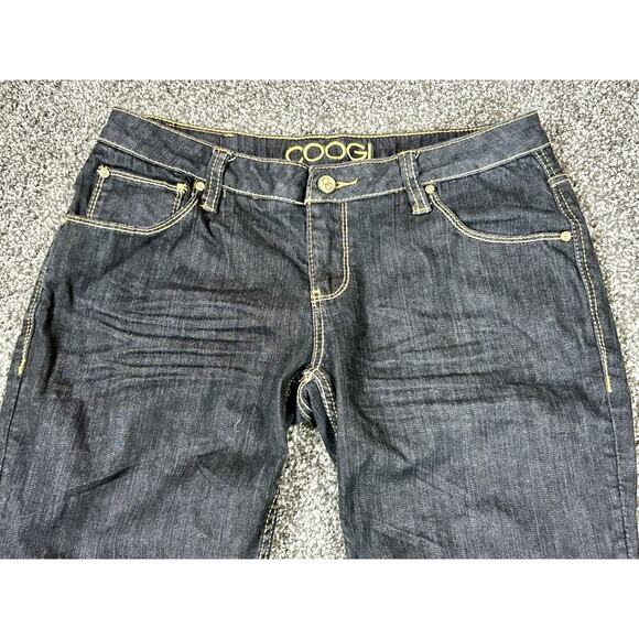 Coogi Embellished Jeans Women's 11/12 Relaxed Embroidered Dark Denim Boot Cut - Picture 4 of 13